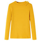 Kids long sleeve t-shirt size 104 ochre