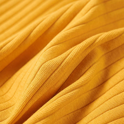 Kindershirt met lange mouwen 104 okerkleurig Oker