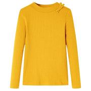 Kindershirt lange mouwen 116 oker