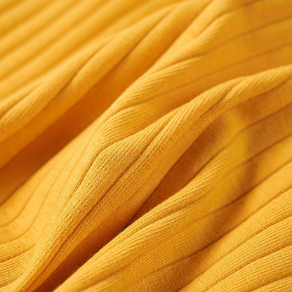 Kindershirt met lange mouwen 116 okerkleurig Oker