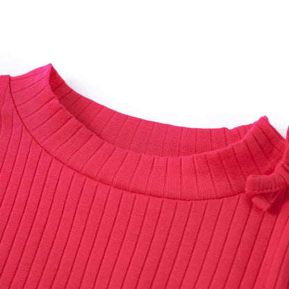 Kindershirt met lange mouwen 92 felroze Roze 92