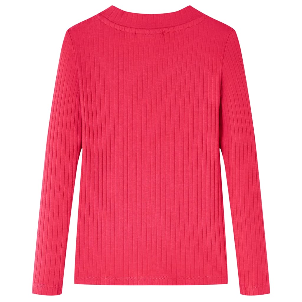 Kindershirt met lange mouwen 104 felroze Roze