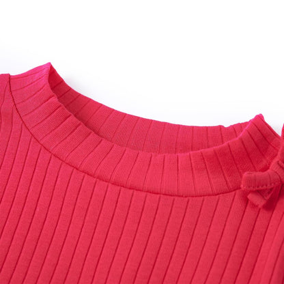 Kindershirt met lange mouwen 104 felroze Roze