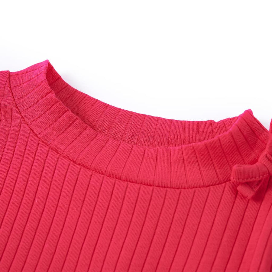 Kindershirt met lange mouwen 104 felroze Roze