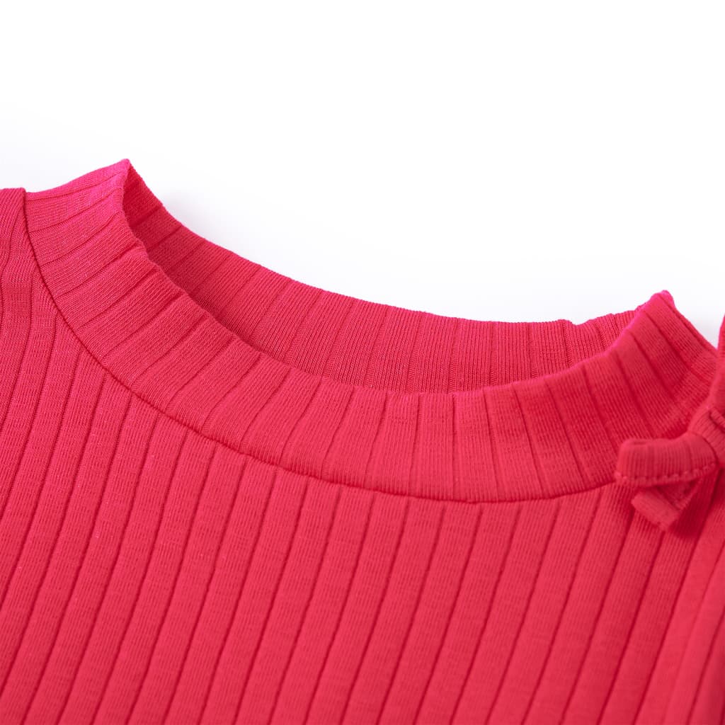 Kindershirt met lange mouwen 116 felroze Roze