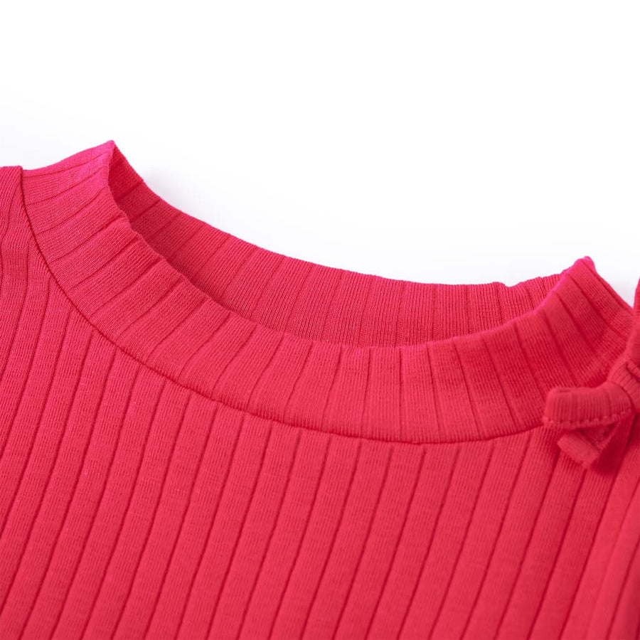 Kindershirt met lange mouwen 116 felroze Roze