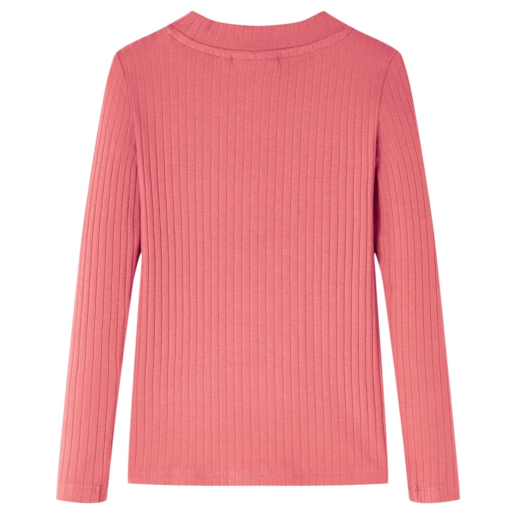 Kindershirt met lange mouwen 104 oudroze Oudroze 104