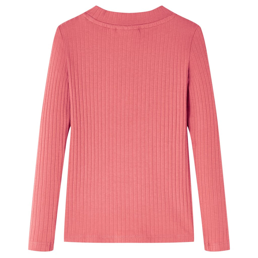 Kindershirt met lange mouwen 104 oudroze Oudroze 104