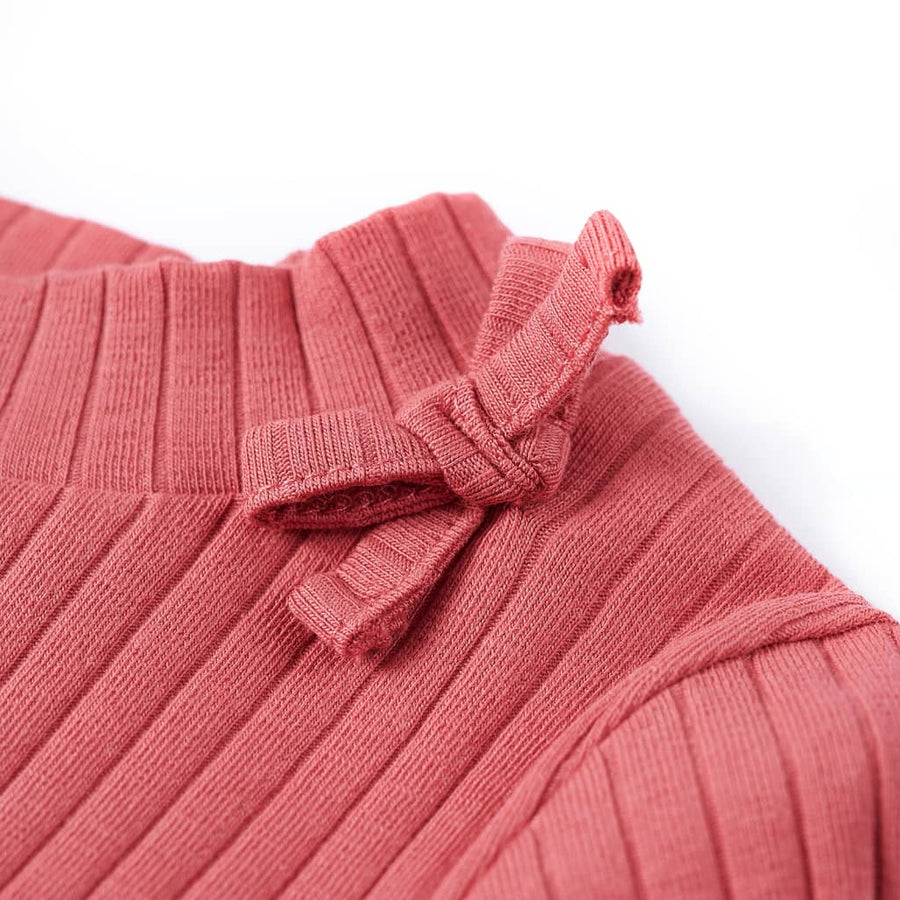 Kindershirt met lange mouwen 104 oudroze Oudroze 104