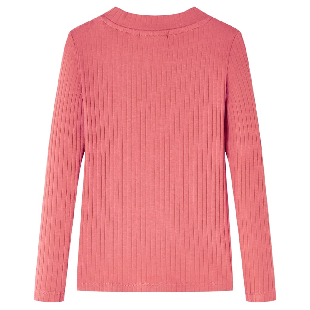 Kindershirt met lange mouwen 116 oudroze Oudroze 116
