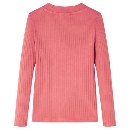 Kindershirt met lange mouwen 116 oudroze Oudroze 116