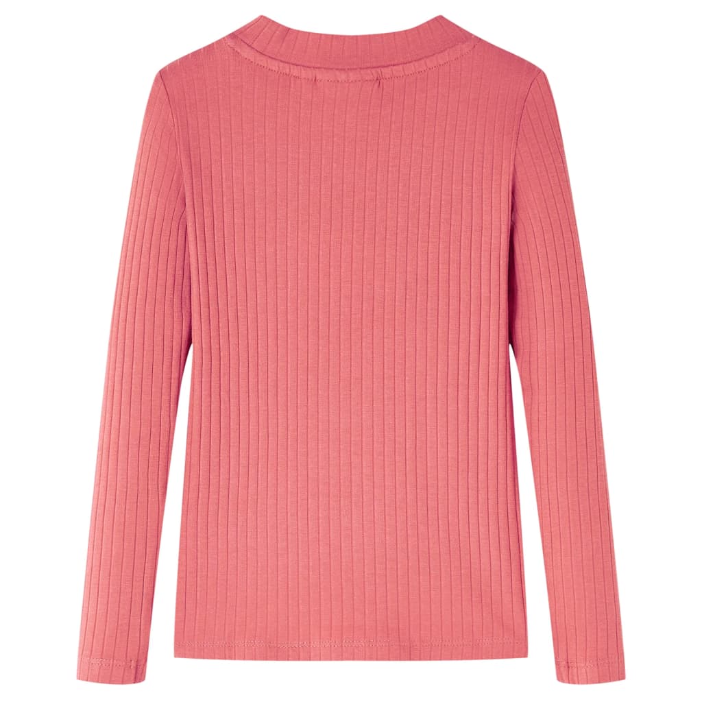Kindershirt met lange mouwen 128 oudroze Oudroze 128
