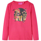 Kid's long-sleeve shirt 104 bright pink