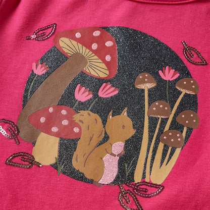 Kindershirt met lange mouwen 104 felroze Roze 104
