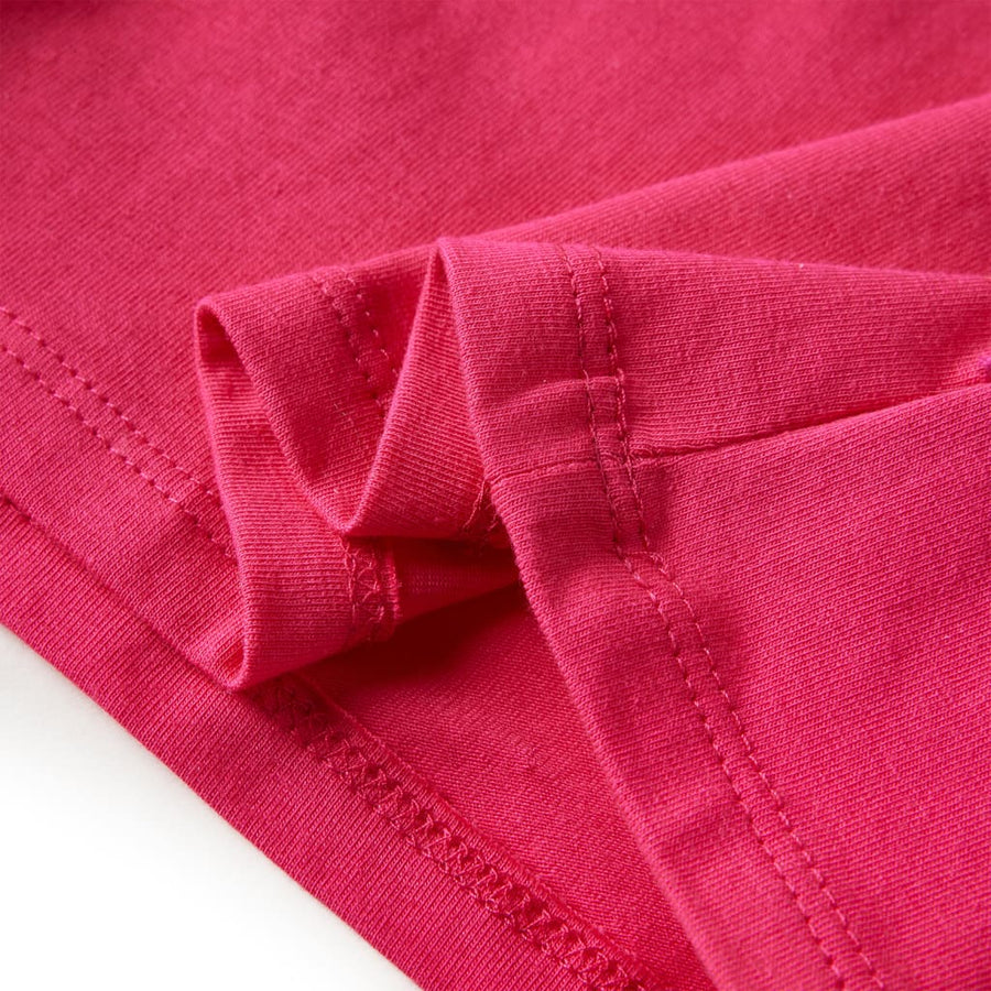 Kindershirt met lange mouwen 140 felroze Roze 140
