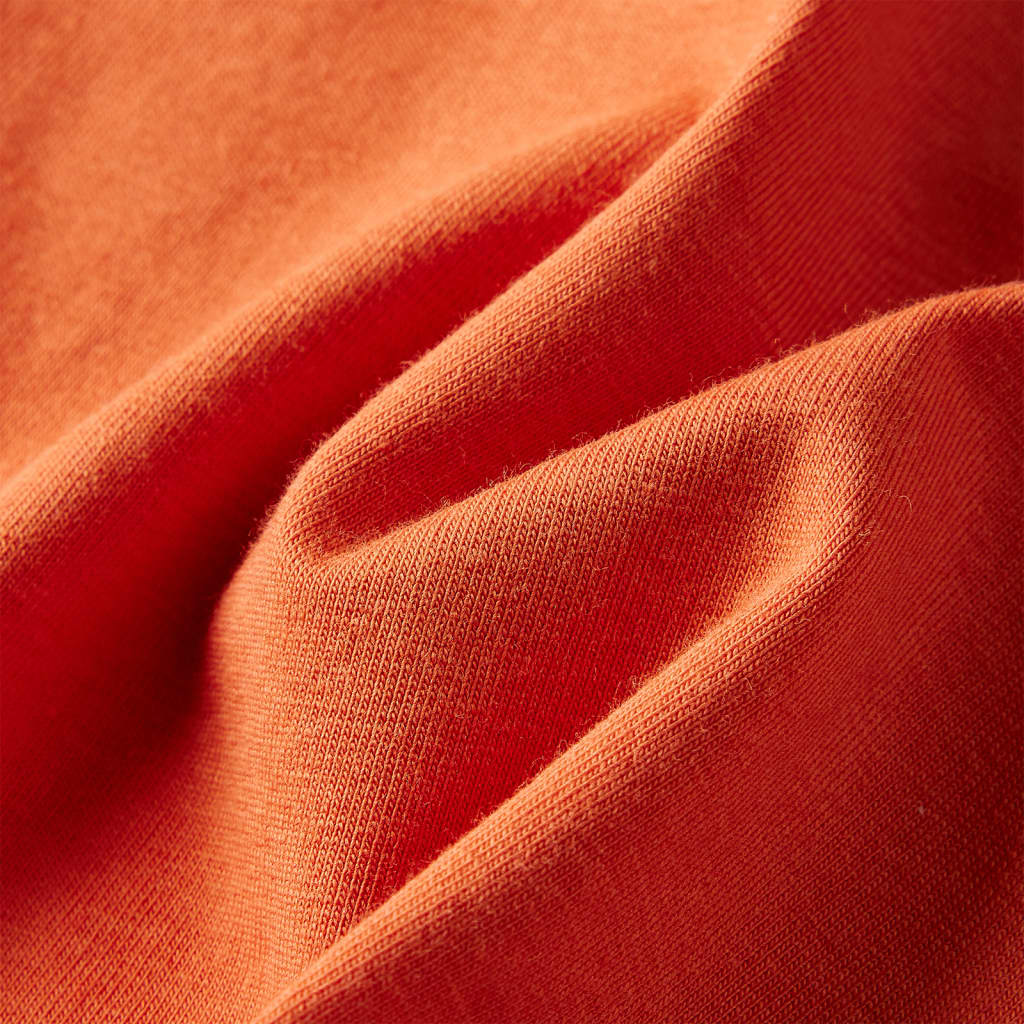 Kindershirt met lange mouwen 92 oranjebruin orange