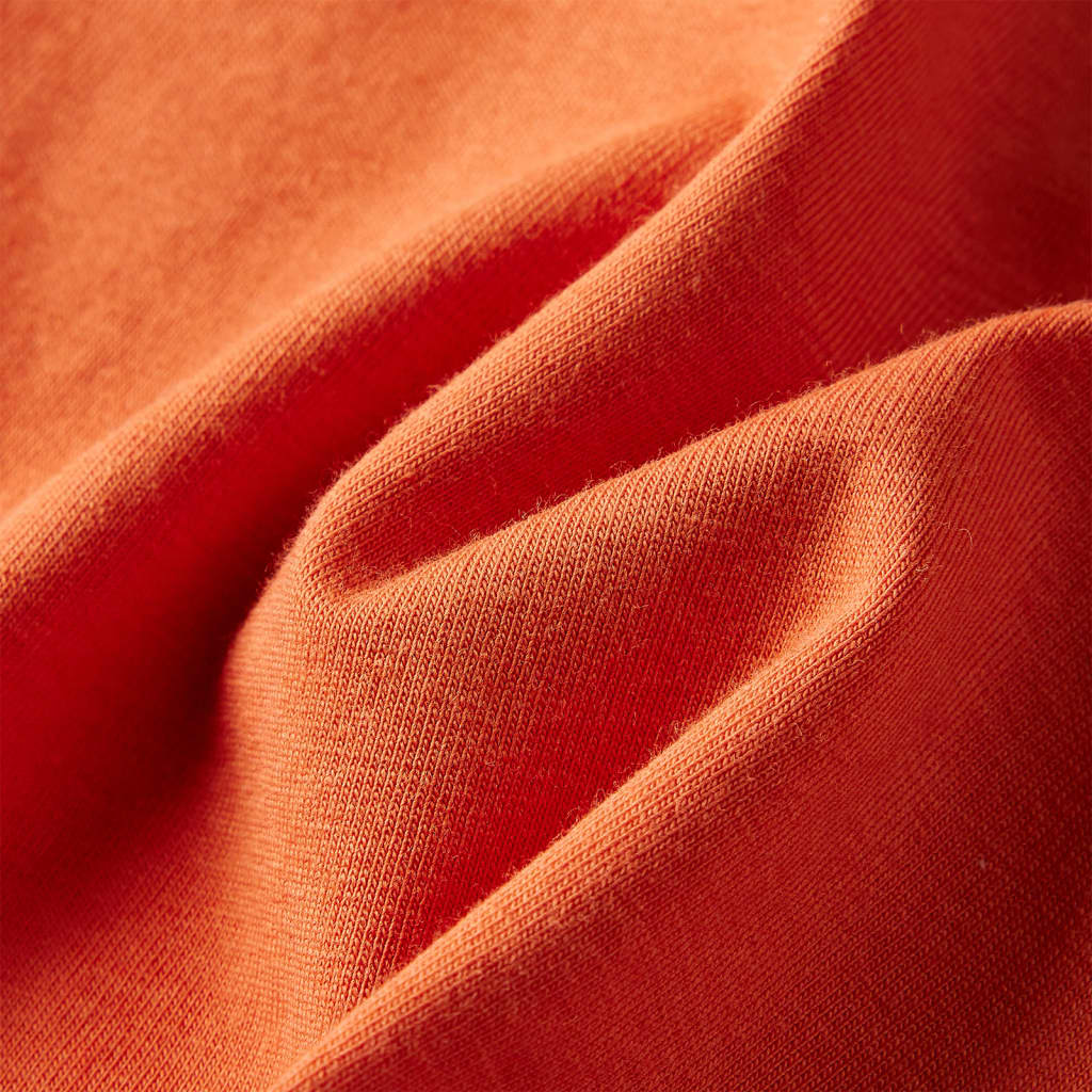 Kindershirt met lange mouwen 116 oranjebruin orange
