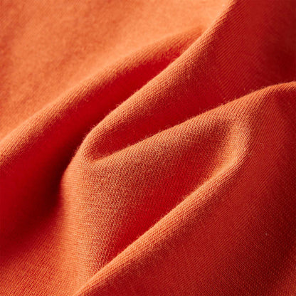 Kindershirt met lange mouwen 116 oranjebruin orange