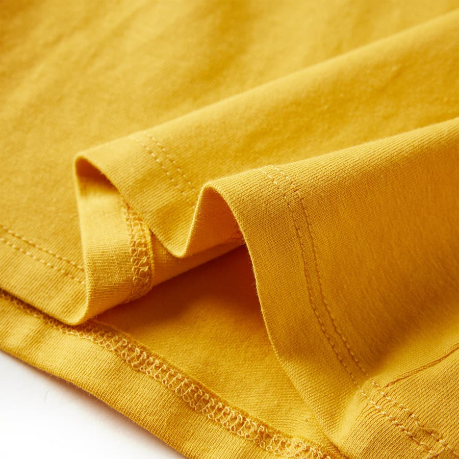 Kindershirt met lange mouwen 116 okerkleurig Oker 116