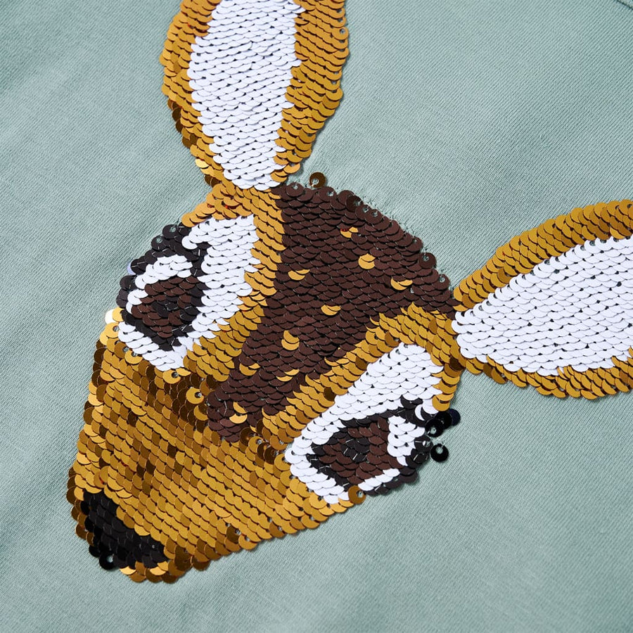 Kindershirt met lange mouwen 116 middelmintkleurig Mintgroen 116