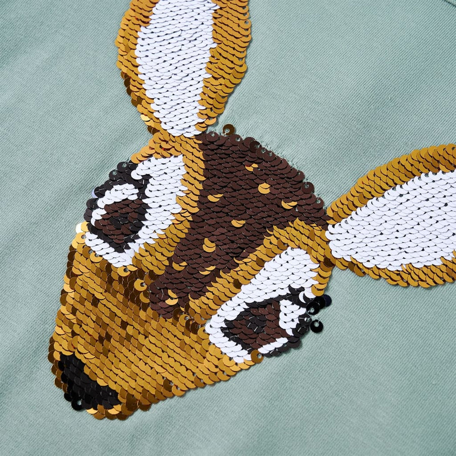 Kindershirt met lange mouwen 128 middelmintkleurig Mintgroen 128