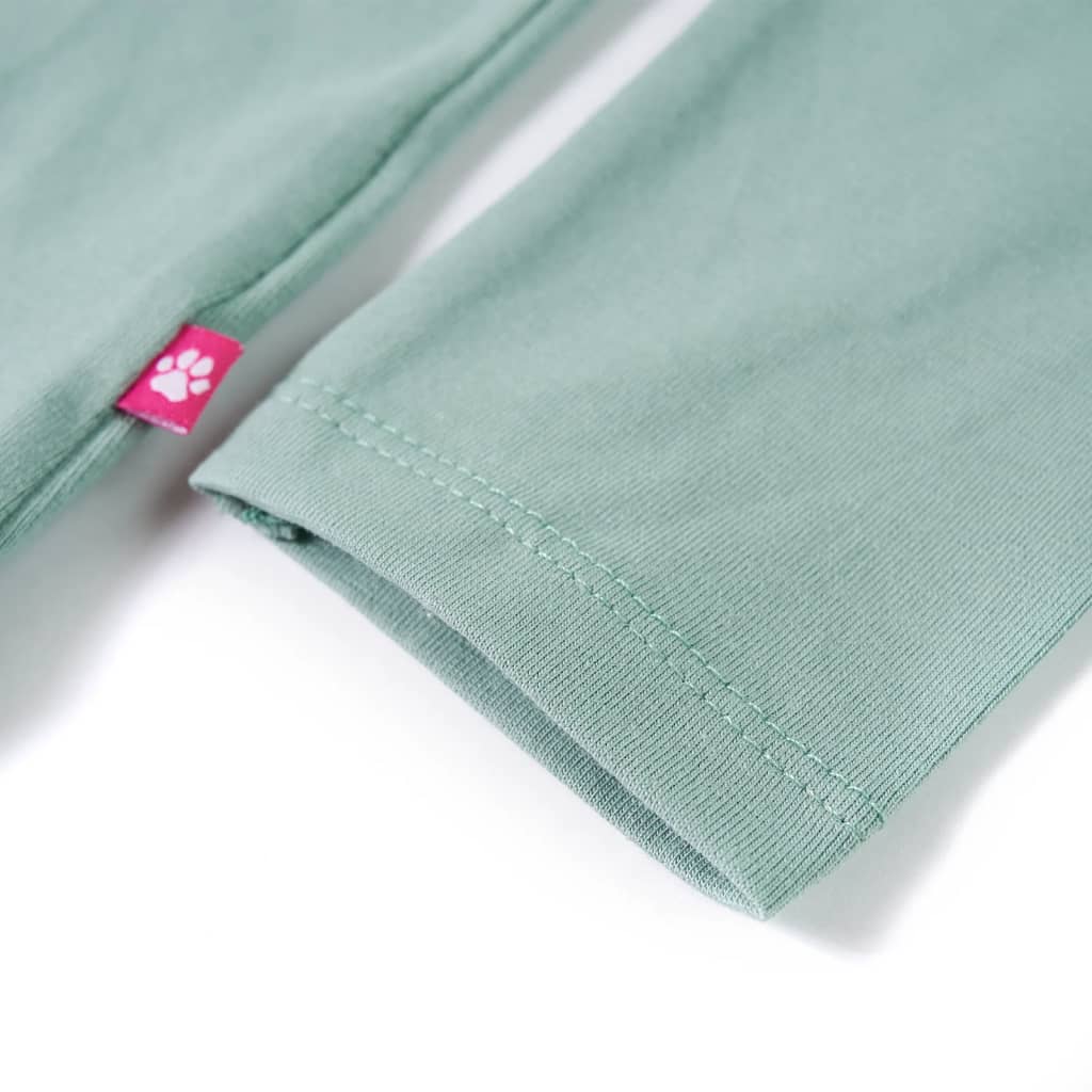 Kindershirt met lange mouwen 128 middelmintkleurig Mintgroen 128