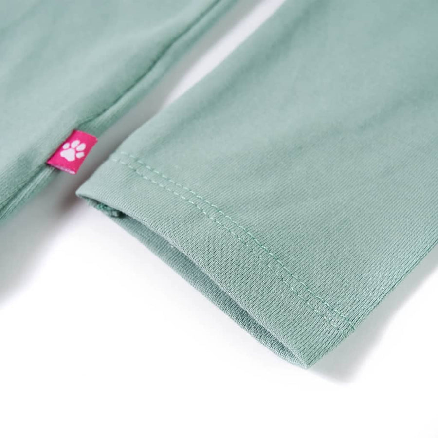 Kindershirt met lange mouwen 128 middelmintkleurig Mintgroen 128