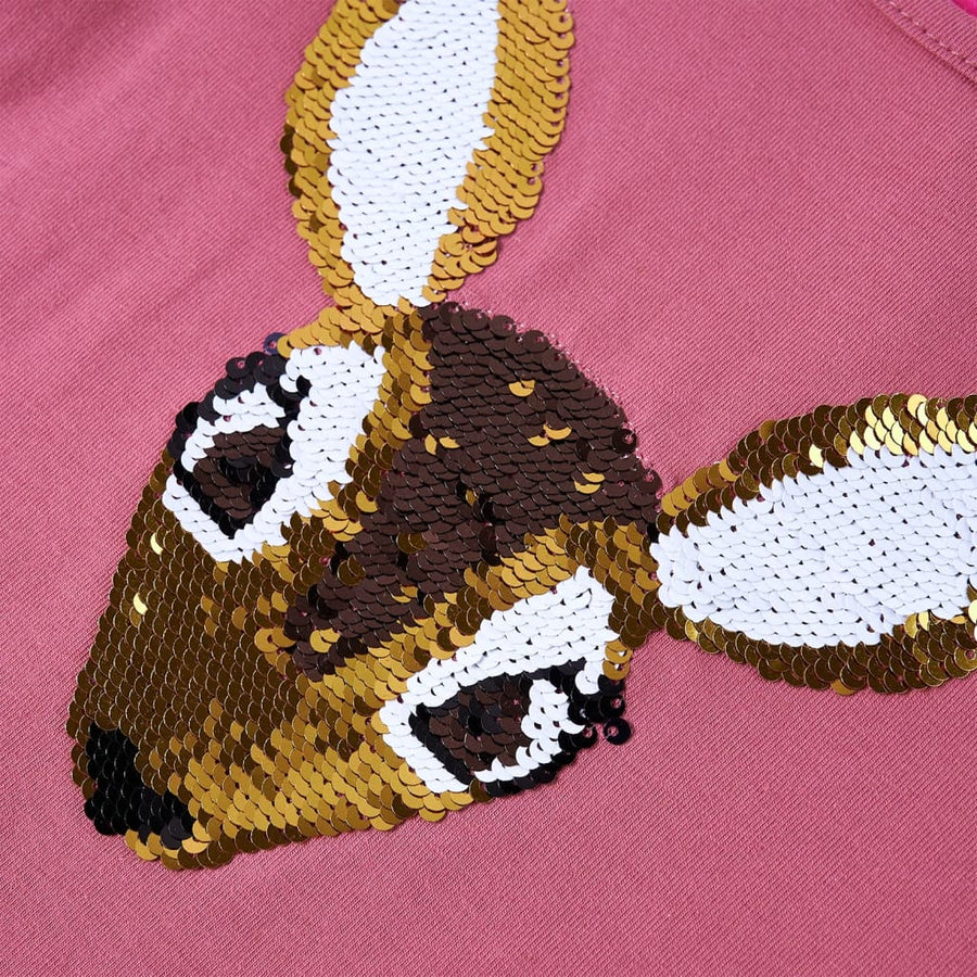 Kindershirt met lange mouwen 92 frambozenkleurig Framboos