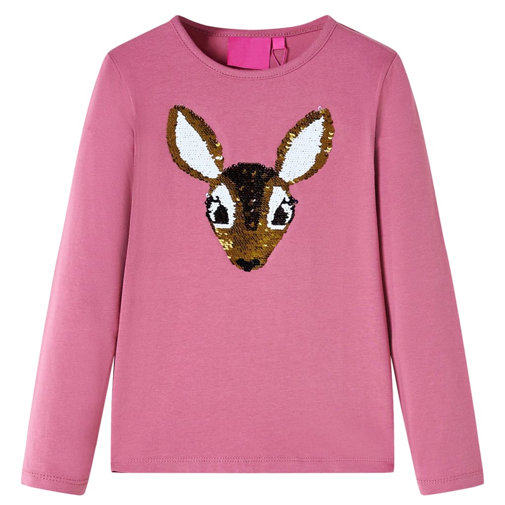 Kindershirt met lange mouwen 104 frambozenkleurig Framboos 104