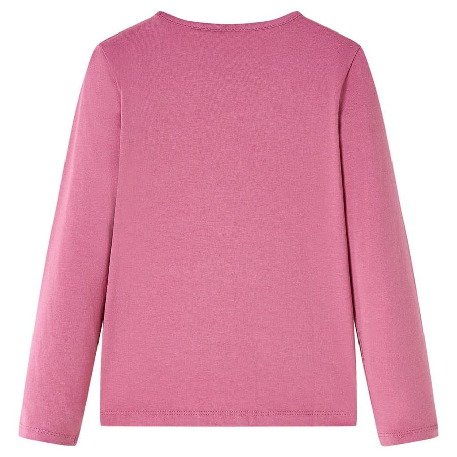 Kindershirt met lange mouwen 104 frambozenkleurig Framboos 104