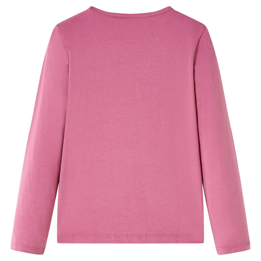 Kindershirt met lange mouwen 116 frambozenkleurig Framboos 116