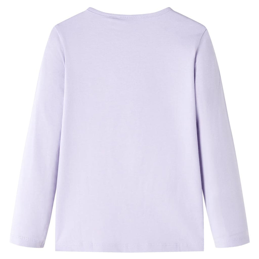 Kindershirt met lange mouwen 104 lichtlila Lila 104