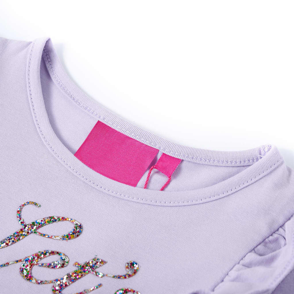 Kindershirt met lange mouwen 104 lichtlila Lila 104