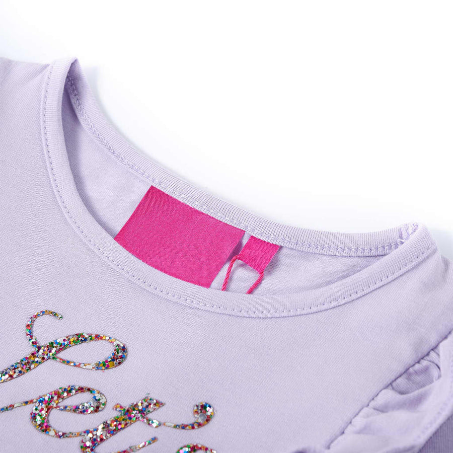 Kindershirt met lange mouwen 104 lichtlila Lila 104
