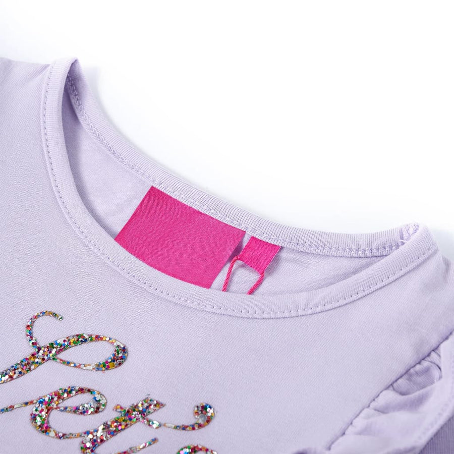Kindershirt met lange mouwen 140 lichtlila Lila 140