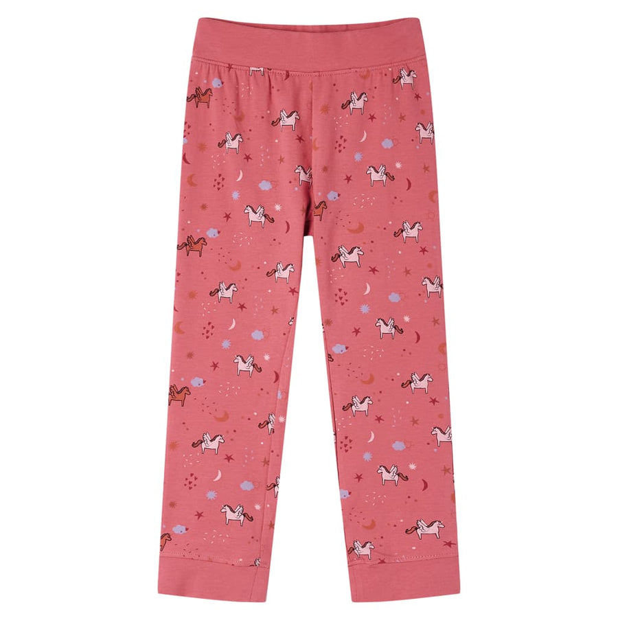 Kinderpyjama met lange mouwen 92 oudroze 92