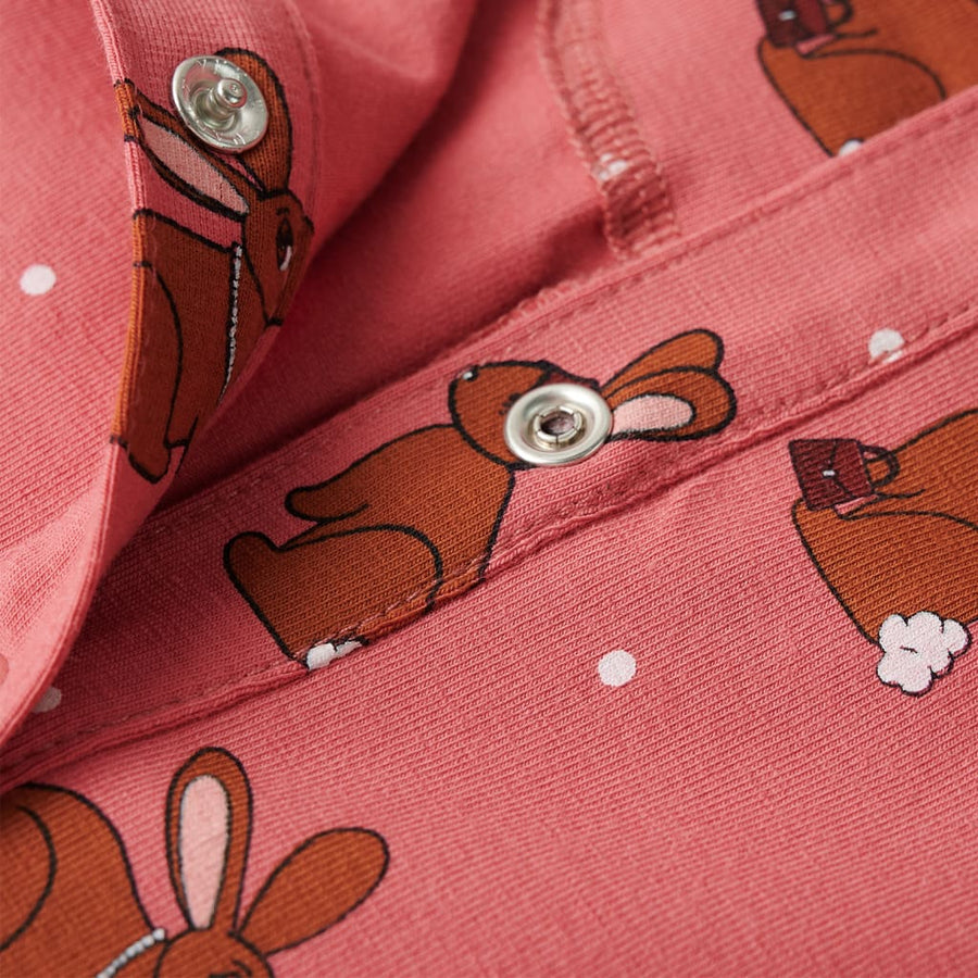 Kinderonesie met capuchon 92 oudroze 92
