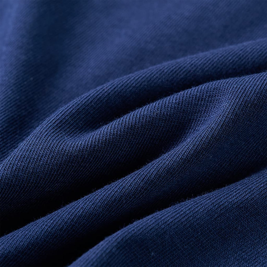 Kindershirt met lange mouwen 128 marineblauw Marineblauw 128