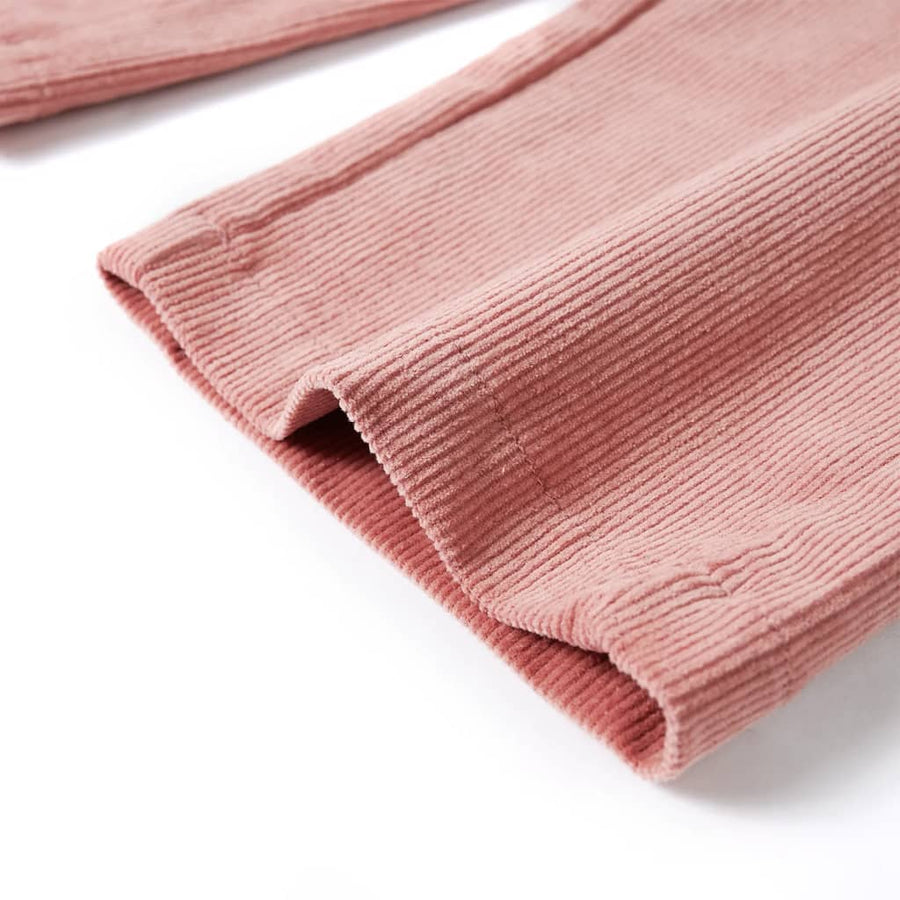 Kinderbroek 104 ribfluweel oudroze 104