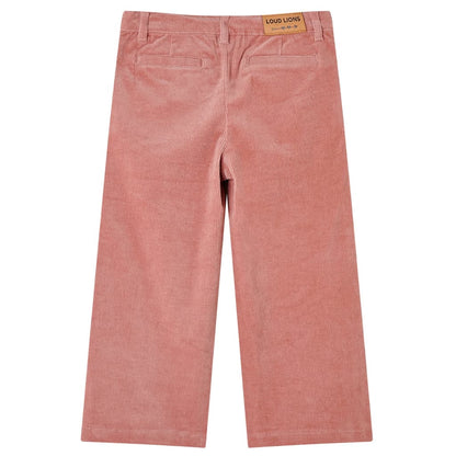 Kinderbroek 116 ribfluweel oudroze 116