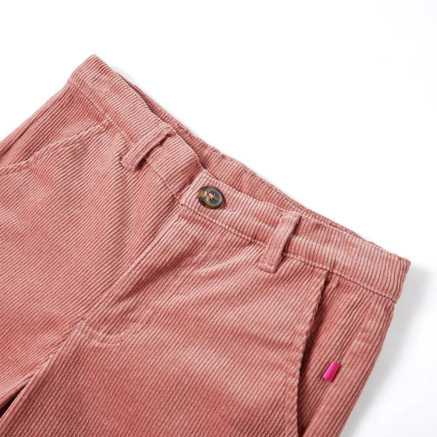 Kinderbroek 116 ribfluweel oudroze 116