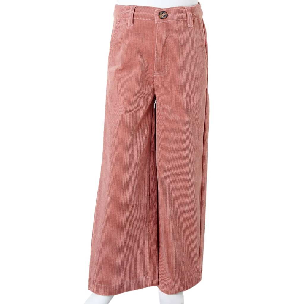 Kinderbroek 116 ribfluweel oudroze 116