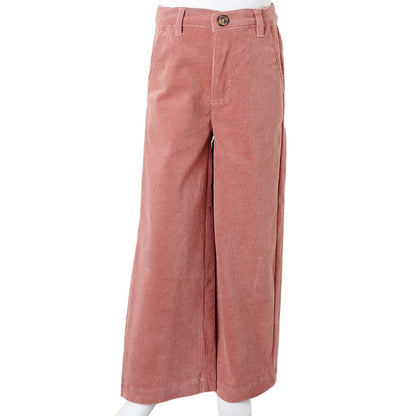Kinderbroek 116 ribfluweel oudroze 116