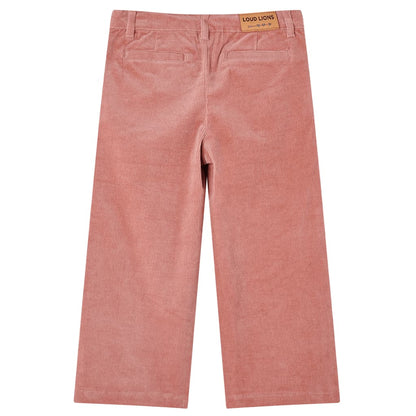 Kinderbroek 128 ribfluweel oudroze 128