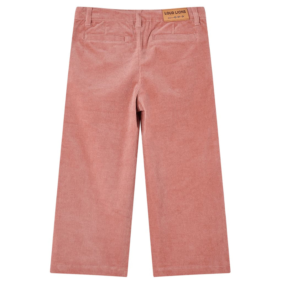 Kinderbroek 128 ribfluweel oudroze 128