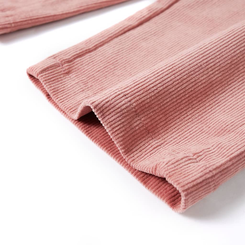 Kinderbroek 128 ribfluweel oudroze 128