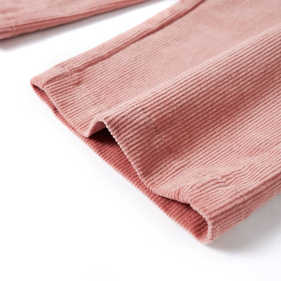 Kinderbroek 128 ribfluweel oudroze 128
