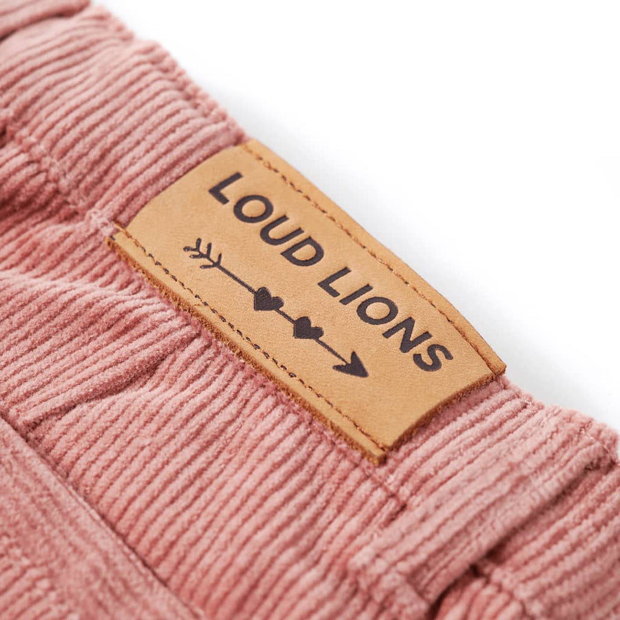 Kinderbroek 128 ribfluweel oudroze 128