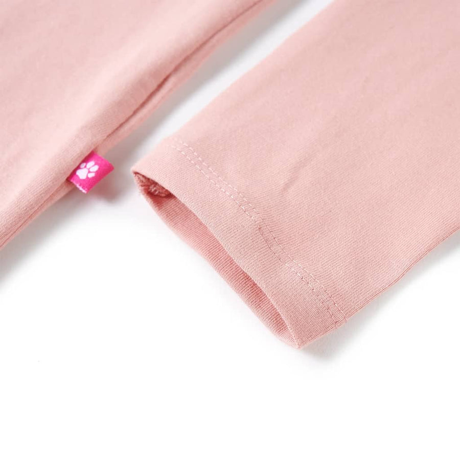 Kindershirt met lange mouwen 116 lichtroze lichtroze