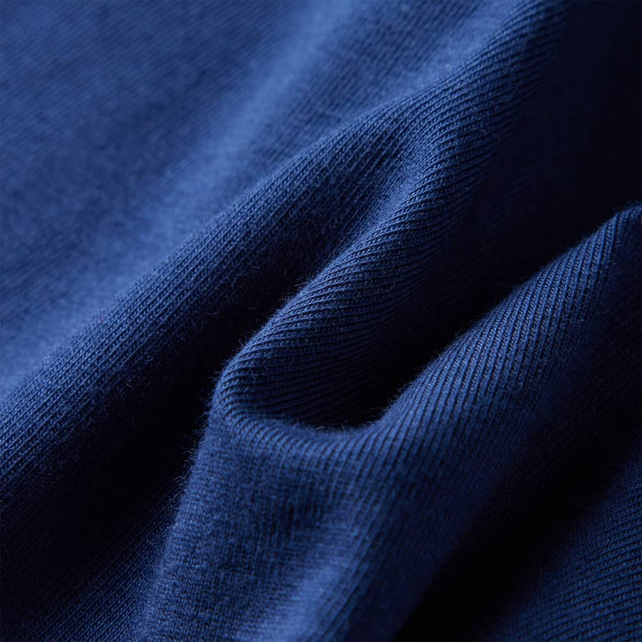 Kindershirt met lange mouwen 128 marineblauw Marineblauw
